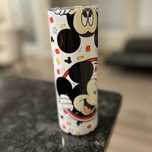 Disney Mickey Mouse Tumbler 20 oz - Black, White, Red